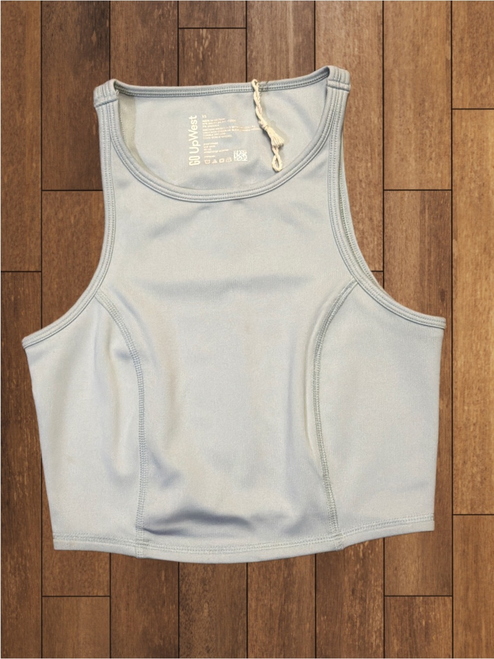 GO UPWEST CROP RIBBED TANK NEW
